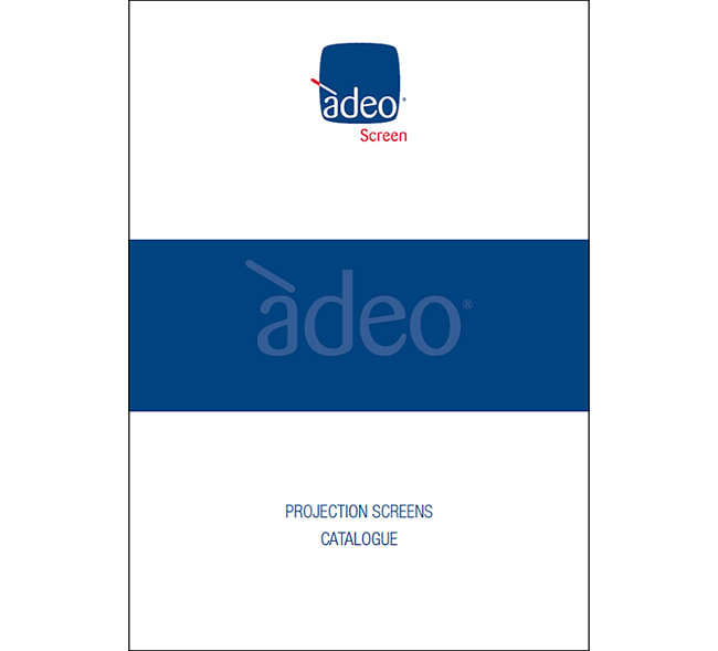 Adeo Screen: Nowy katalog ekranów projekcyjnych 2017 (wersja ENG) + karty katalogowe 
