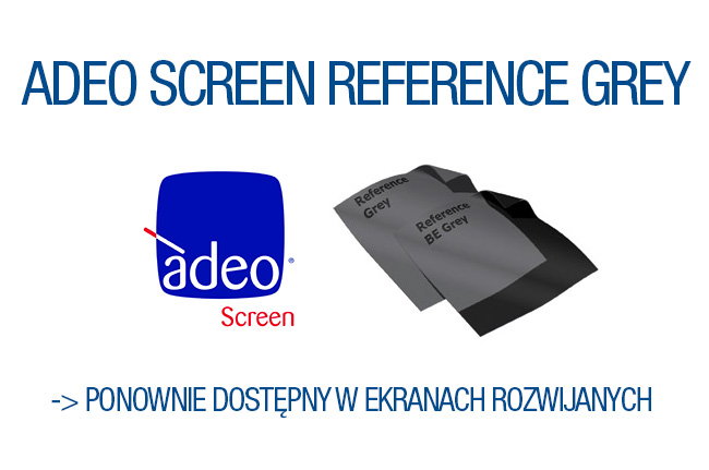 Adeo Screen - Reference Grey ponownie dostępny w ekranach rozwijanych