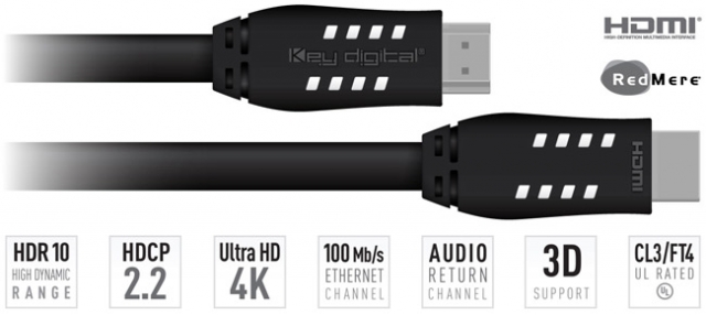 KD-PRO40 4K HDR Przewód HDMI 12,2m