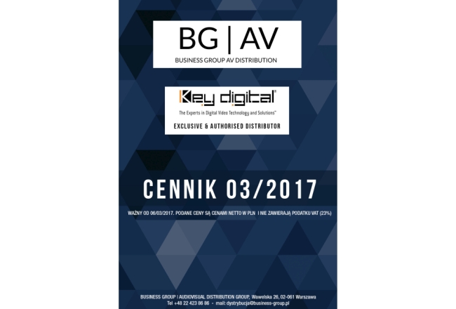 Key Digital - Nowy cennik dystrybucyjny 03/2017