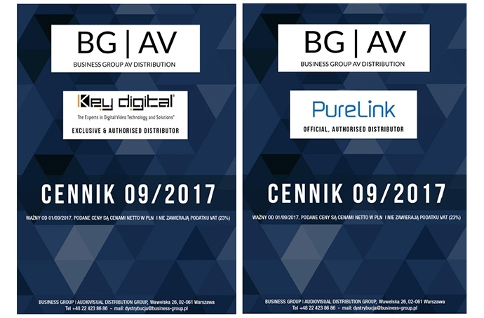 Nowe Cenniki KEY DIGITAL 09/2017 oraz PURELINK 09/2017
