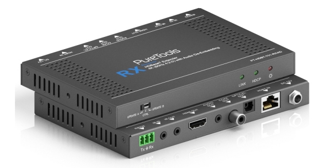 Odbiornik HDBaseT Audio Deebedding PT-HDBT-701-RXAD