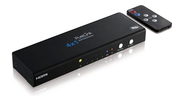 Przełącznik do kina domowego 4x1 + Audio, HDMI 1.3 - PS410