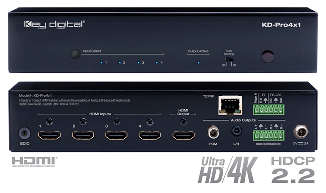 Przełączniki HDMI Key Digital w ofercie BGAV Distribution
