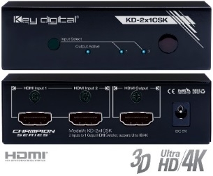 Switch HDMI 4K KD-2x1CSK
